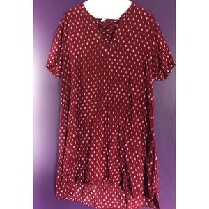Old Navy Red Dress w/ Designs